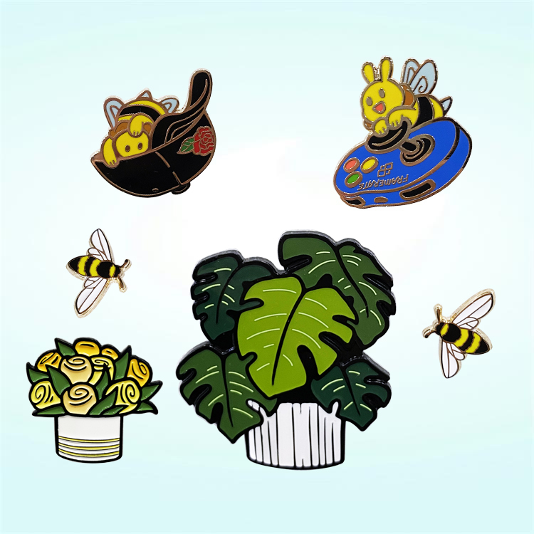Customized Manufacturer Metal Crafts Custom Made Badge Bulk Wholesale Cute Hard Enamel Lapel Pin