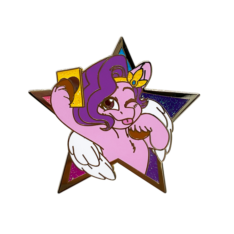 Hot Selling Manufacturer Design Cute Horse Hard Enamel Pins