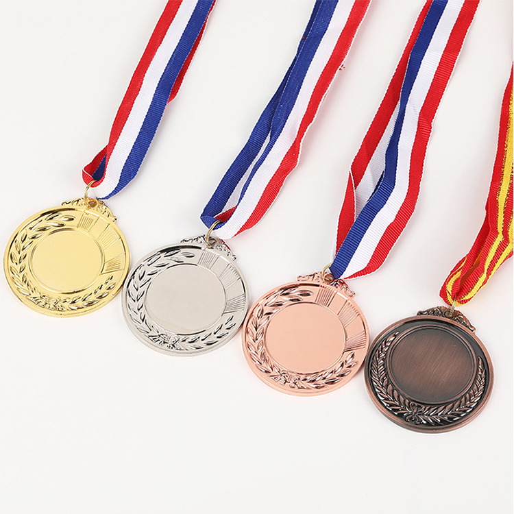Top Quality Two Parts Combined Metal Trophy Medal Epoxy Filled Smooth Quality Metal Medals