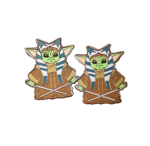 New Arrival Customized Yoda Cosplay Badge Star Wars Character Movie Design Cute Enamel Pin