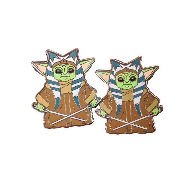 New Arrival Customized Yoda Cosplay Badge Star Wars Character Movie Design Cute Enamel Pin