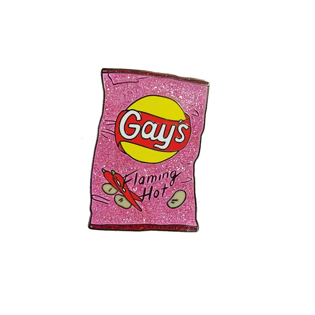 DLC custom cute metal potato chips hard enamel delicious food lapel pin 