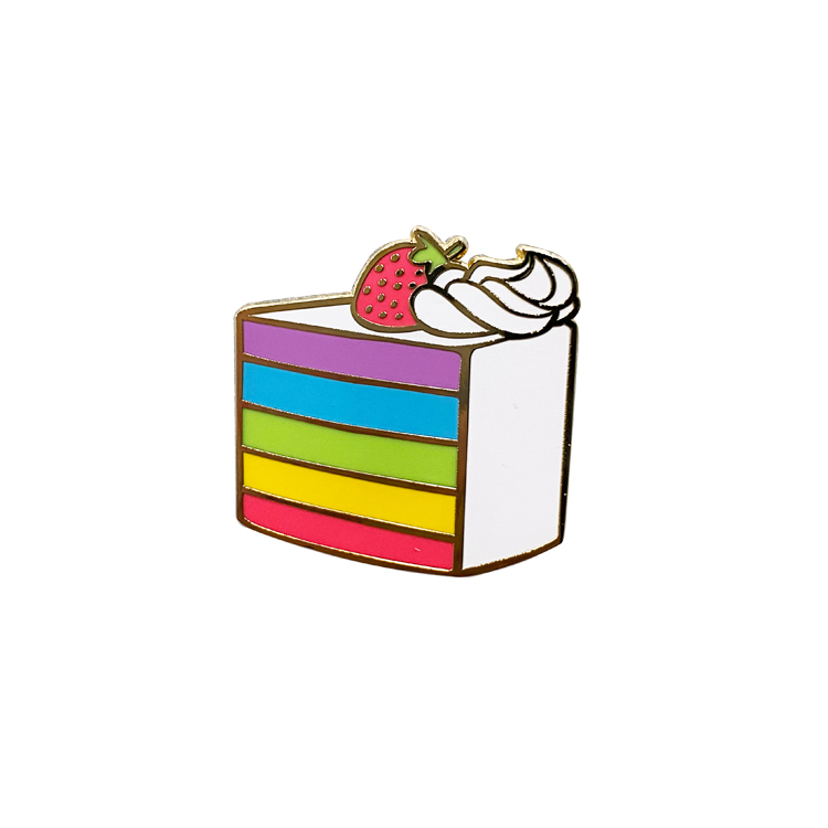 No Minimum Lapel Pin Metal Badge Manufacture Delicious Cake Pins Hard Enamel Pins