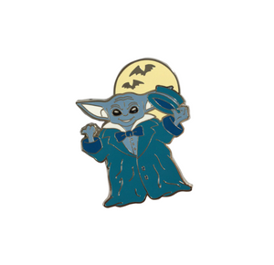Fashion Design Vampair Yoda Design Enamel Pins with Glow in The Dark Moon Hard Enamel Zinc Alloy Pins