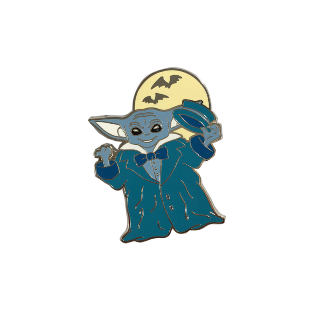 Fashion Design Vampair Yoda Design Enamel Pins with Glow in The Dark Moon Hard Enamel Zinc Alloy Pins