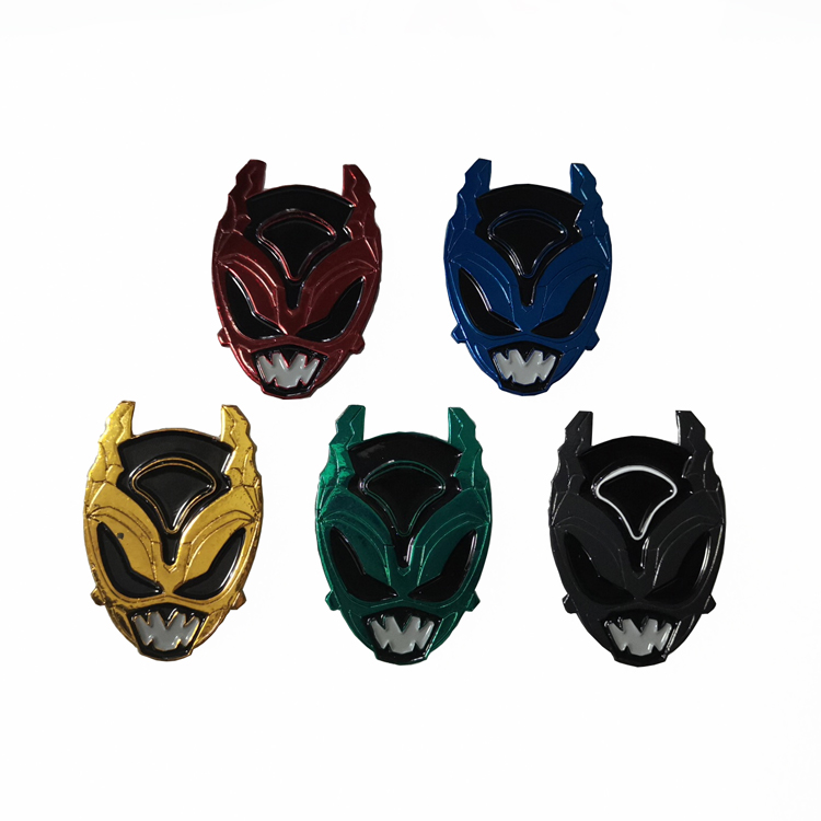 Movie character masks Wholesale metal logo anime lapel pin badges manufacturer custom soft hard enamel pins with backing custom