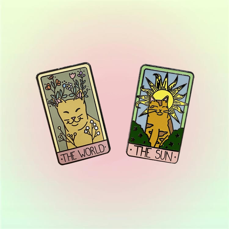 No Minimum Chinese Enamel Pin Manufacture Silver Plated Rectangle Cute Pin Hard Enamel Pin For Gift