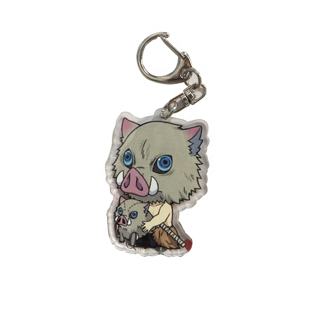 Cartoon Animal Shaped Keyholder Custom Acrylic Keychains Wild Boar Acrylic Keychain