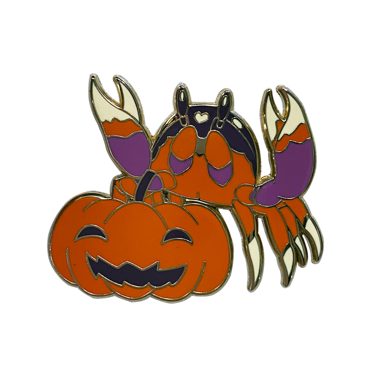 Well-loved Cute Enamel Pins Various Crabs Hard Enamel Pins As Gift 