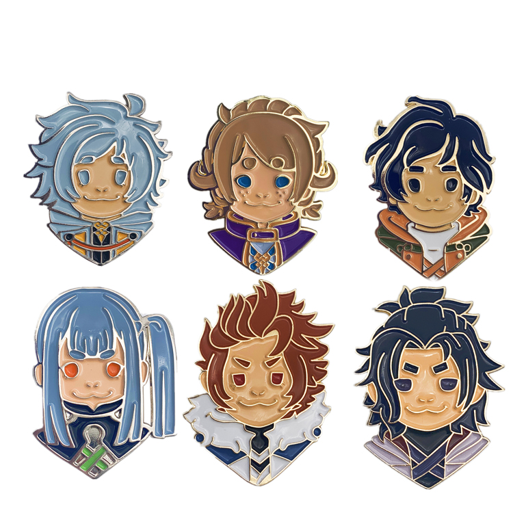 New Fashion Kunshan DLC Manufacturer Custom Metal Cute Cartoon Soft Enamel Pin