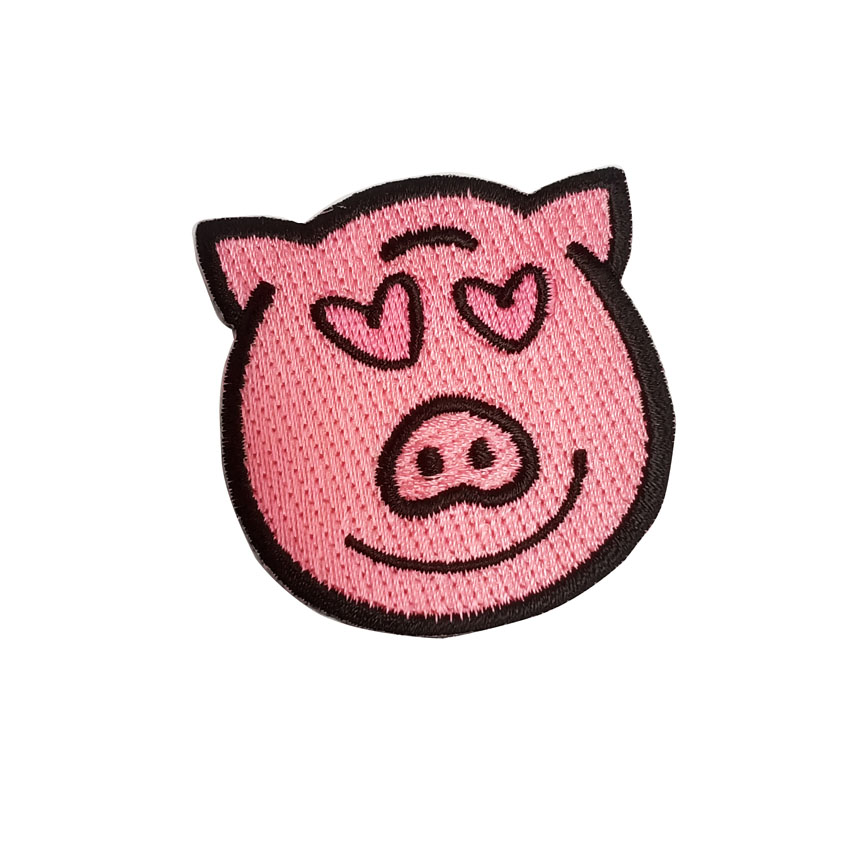 Custom Logo Embroidered Badges Iron on Ghibili Character Designer Embroidery Iron on Patches for Clothing