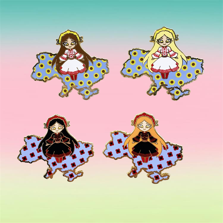 Manufacturer Custom Fashion Hard Enamel Lapel Pins of Cute Design Lapel Pin