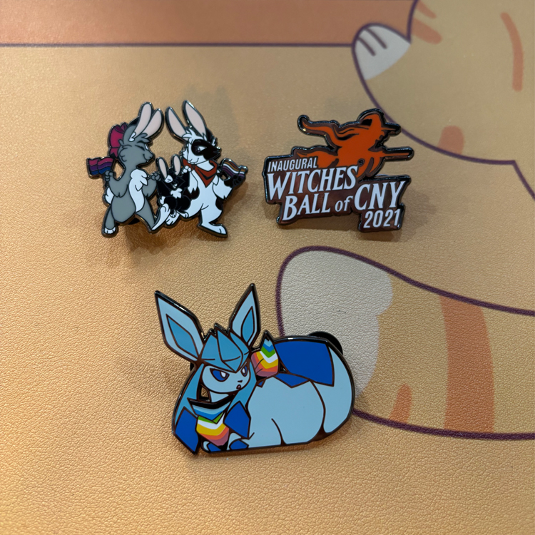 Popular Manufacturer Design Anime Enamel Pin Custom Logo Glitter Custom Logo Badge Pin