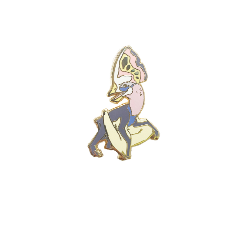 Factory Manufacturer Custom Soft Enamel Glitter Anime Cartoon Lapel Pins Zinc Alloy Metal Badge Hard Enamel Pin