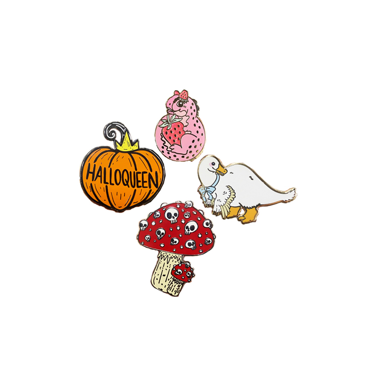 Wholesale No Minimum Metal Cute Logo Anime Lapel Pin Badges Manufacturer Custom Soft Hard Enamel Pins with Backing Custom