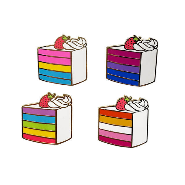 No Minimum Lapel Pin Metal Badge Manufacture Delicious Cake Pins Hard Enamel Pins