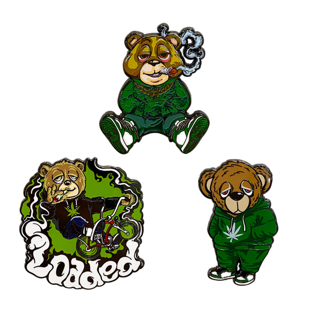 China Suppliers Kunshan Pin Maker Metal Factory Custom Lapel Pins Cute Bear Hard Enamel Pin