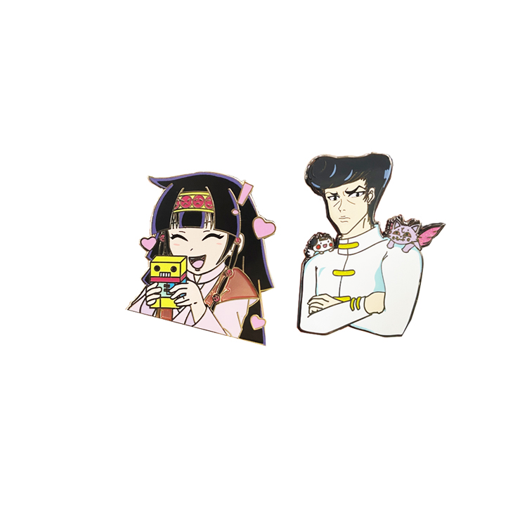 Wholesale Customized Brand Brooch Metal Badges Hard Enamel Pins for Souvenir