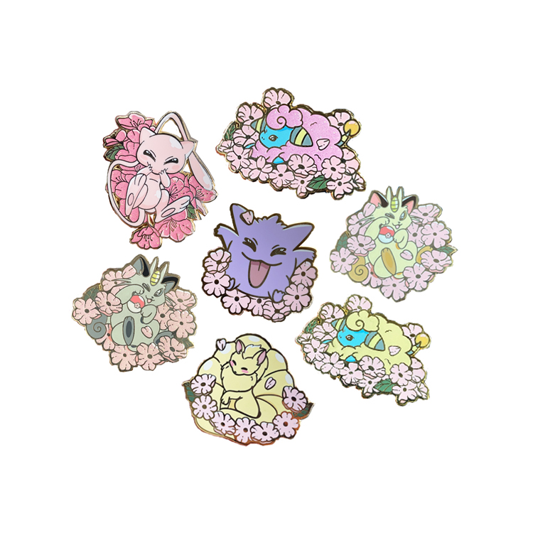 Wholesale Customized Brand Brooch Metal Badges Hard Enamel Pins for Souvenir