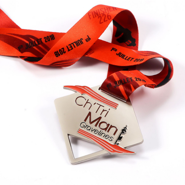 Factory Direct Sale Company Event Memory Printed Letter Ribbon No Moq Award Medals