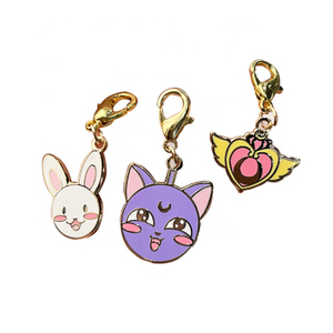 Fashion High Quality Zinc Alloy Logo Keyring Hard Soft Enamel Custom Metal Keychain