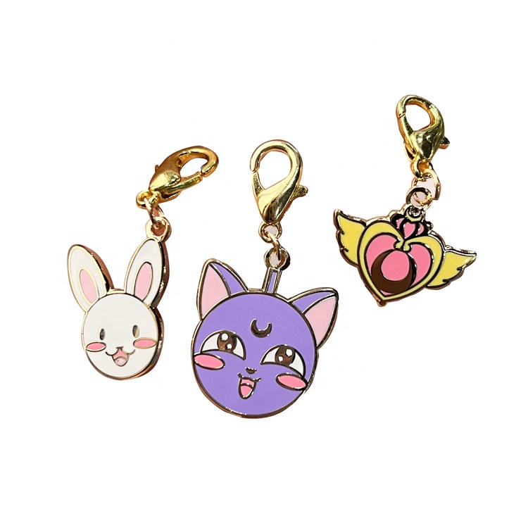 High Quality Personalized Custom Metal 3D 2D Hard Enamel Keyring Wholesale Custom Keychain