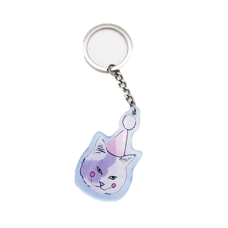 Professional Kunshan Acrylic Keychain Supplier Customized DIY Plastic Gift Keychain