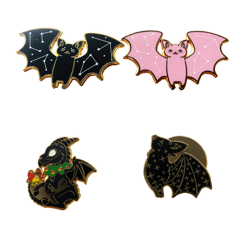 Wholesale High Quality Lapel Pins Custom Anime Logo Gold And Silver Plating Metal Badge Hard Enamel Pins
