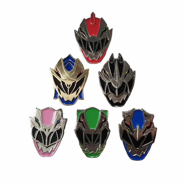 Movie character masks Wholesale metal logo anime lapel pin badges manufacturer custom soft hard enamel pins with backing custom