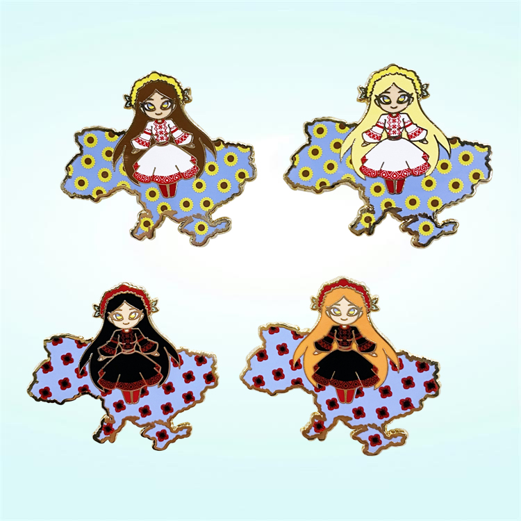 Manufacturer Custom Fashion Hard Enamel Lapel Pins of Cute Design Lapel Pin