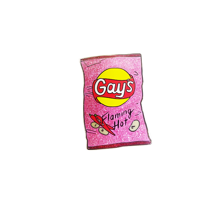 Factory Manufacturer Custom Soft Enamel Glitter Anime Cartoon Lapel Pins Zinc Alloy Metal Badge Hard Enamel Pin