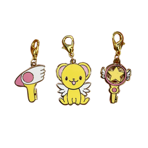 Customized Anime Symbol KINOMOTOSAKURA Magic Card Design Hard Enamel Pendants Bracelet Charms
