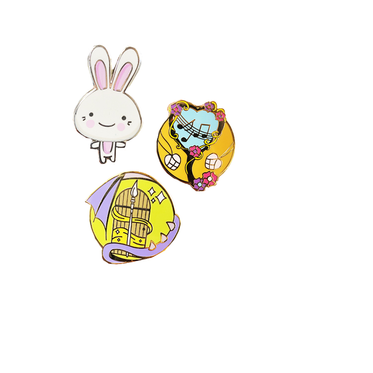 Wholesale High Quality Lapel Pins Custom Anime Logo Gold And Silver Plating Metal Badge Hard Enamel Pins