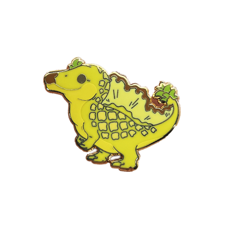 Kunshan Wholesale High Quality Metal Badge Gold Plated Logo Customized Free Sample Animal Hard Enamel Pin