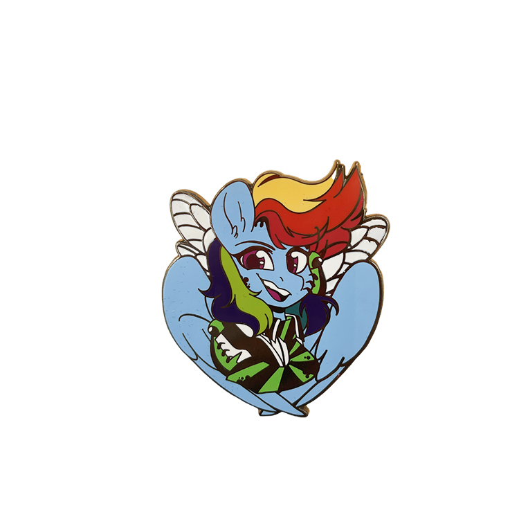 Factory Price Cartoon Cute Design Hard Enamel Pin Printed Pin