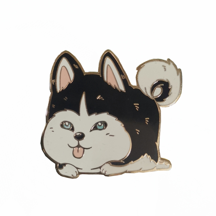 China Company Kunshan Maker Free Design Hot Selling Cute Cartoon Animal Hard Enamel Pin For Decoration As Gifts