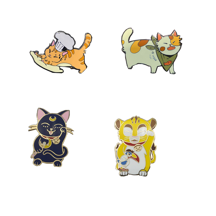 Personalised Manufacturer Wholesale Zinc Alloy Brass Souvenir Lapel Pin Anime Metal Badge Hard Enamel Pin