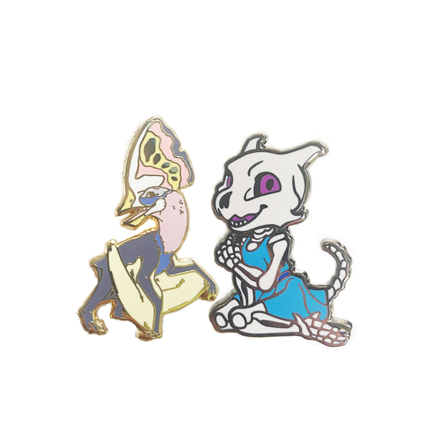 Free Sample Custom Enamel Pin No Minimum Metal Hard Enamel Lapel Pin Glitter Cute Kawaii Anime Enamel Pin Badge