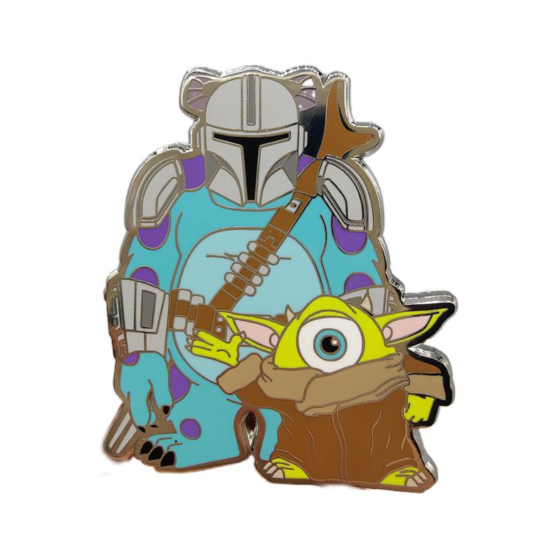 New Arrival Customized Yoda Cosplay Badge Star Wars Character Movie Design Cute Enamel Pin