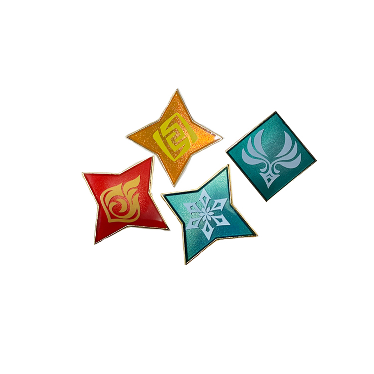 Wholesale No Minimum Metal Pins Supplier Glitter Brooch Anime Hard Enamel Pin Soft Lapel Badge Manufacturer Custom Enamel Pin