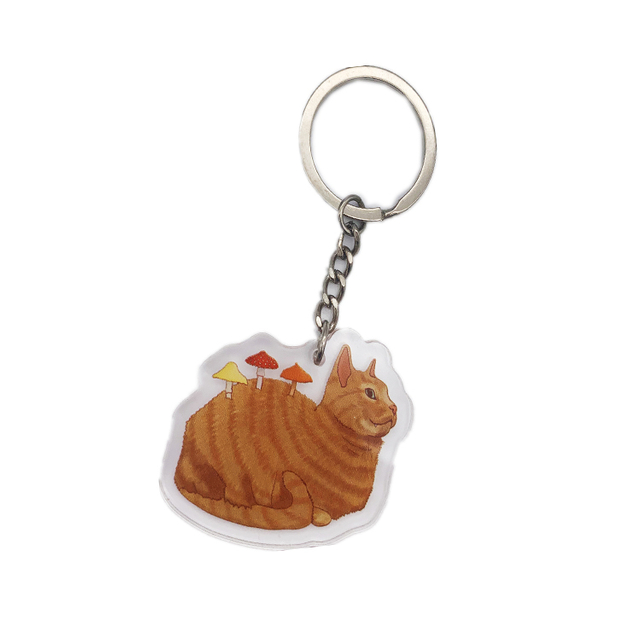 Manufacturing Promotion Anime High Quality Double Sided Acrylic Charm with Silver Keychain