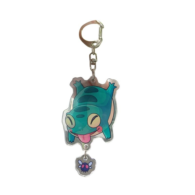 Hot Sale Wholesale Kawaii Printed Cute Anime Cartoon Plastic Custom Acrylic Charms Keychains