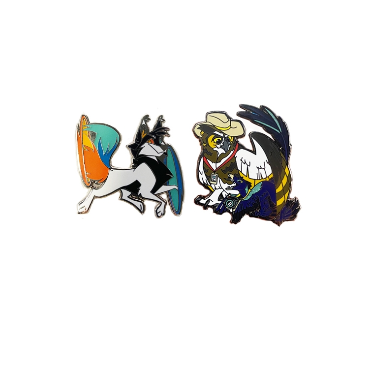 Wholesale High Quality Lapel Pins Custom Anime Logo Gold And Silver Plating Metal Badge Hard Enamel Pins