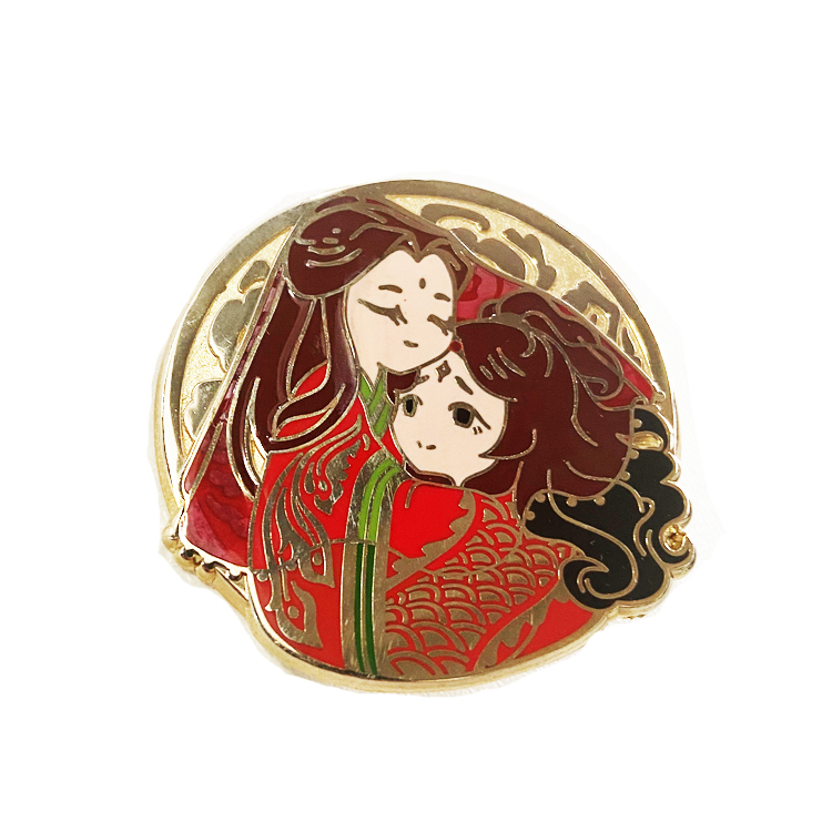 Wholesale High Quality Chinese Style Brooch Anime Hard Enamel Pin Supplier