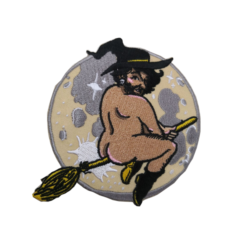 Custom Logo Embroidered Badges Iron on Ghibili Character Designer Embroidery Iron on Patches for Clothing