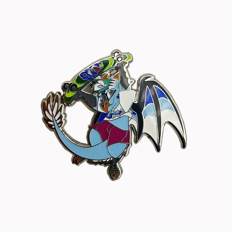 Anime Custom Metal Lapel Pin Badge Manufacturer Custom Lapel Pin Glitter Enamel Pin