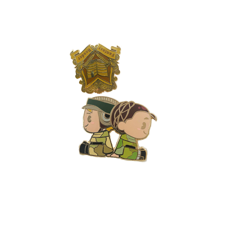 Free Sample Custom Enamel Pin No Minimum Metal Hard Enamel Lapel Pin Glitter Cute Kawaii Anime Enamel Pin Badge