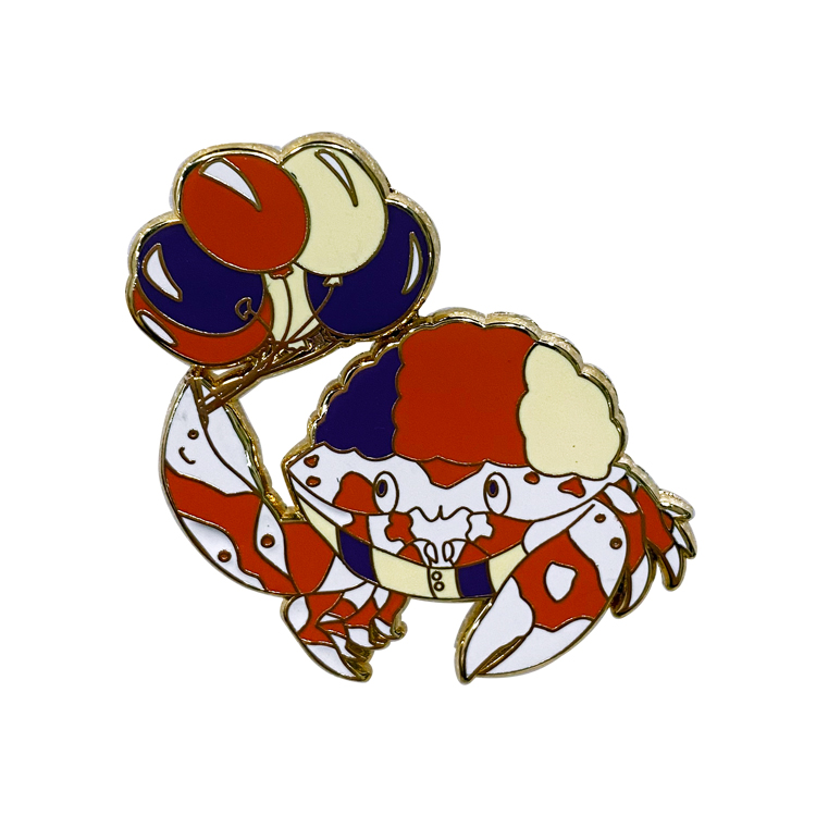 Well-loved Cute Enamel Pins Various Crabs Hard Enamel Pins As Gift 