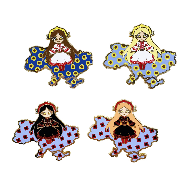 Custom Anime Hard Enamel pin Soft Lapel Badge Manufacturer Custom Enamel Pin