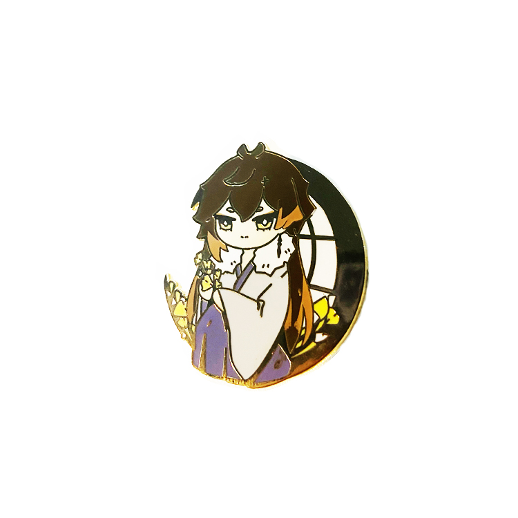 China Manufacturer Cheap Wholesale Custom Metal Cute Cartoon Anime Soft Hard Enamel Cap Hat Collar Badges Lapel Pins for Clothes